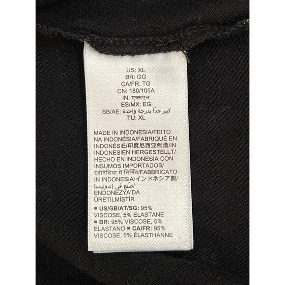 Amazon Essentials Short Sleeve Crewneck Polka Dot Midi Dress Black/White XL - Picture 4 of 9